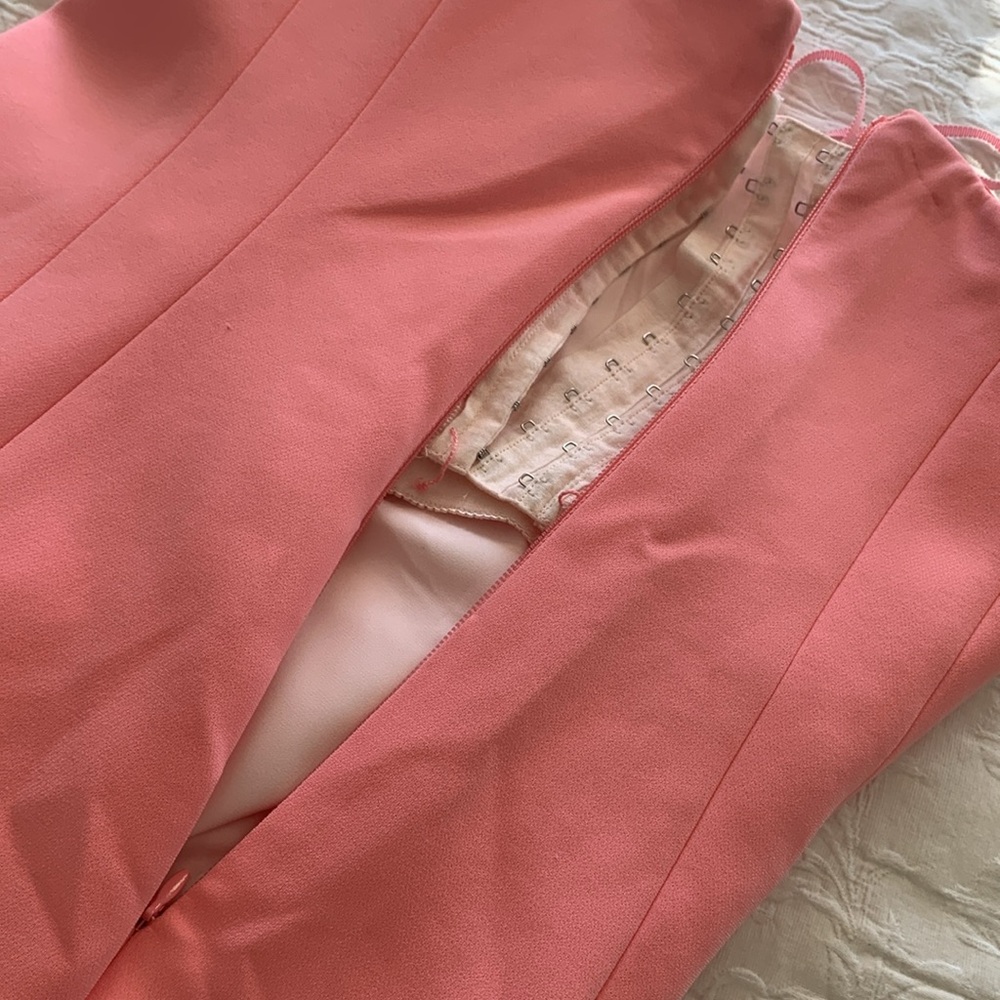 A.L.C. Strapless Dress in Soft Pink Pink Grapefruit size 8 - Picture 4 of 11